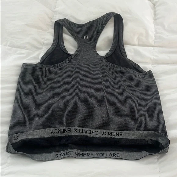 lululemon athletica Black Sports Bra Racerback Design - Picture 4 of 4